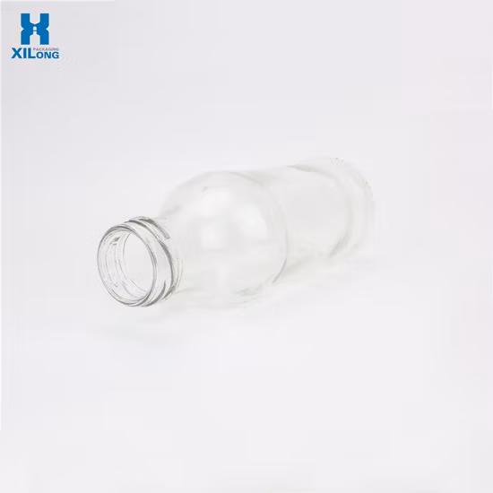 Mini proveedor de botellas de vidrio de forma redonda 100 ml 200 ml 250 ml 500 ml 700 ml 1000 ml Tapa de corcho pesado Lagrge Vino Whisky Brandy Tequila Ginebra Botella con corcho