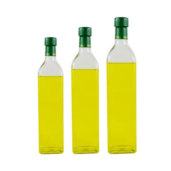 50ml 100ml 250ml 500ml 750ml 1000ml Botellas de vidrio de aceite de oliva transparentes verdes ámbar personalizadas vacías al por mayor para aceite